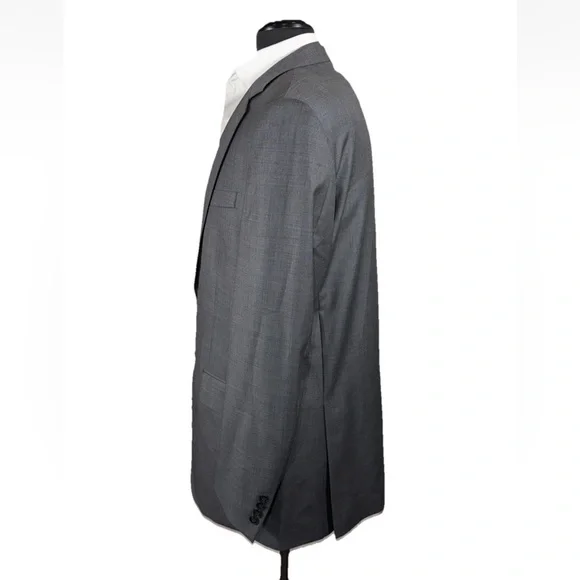 LNWOT RECENT PETER MILLAR MID GRAY WOOL SUIT SZ 42L 37X33 MINT